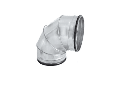 Cot 90 grad D100 este un cot de conductă din metal galvanizat cu un unghi de 90 de grade, utilizat pentru a conecta secțiuni de conducte HVAC sau de ventilație.