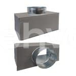 Cutie plenum ventilatie izolata din otel zincat