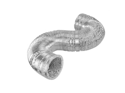 Tubulatura flexibila neizolata 102mm, usor de modelat in forma de S, ideala pentru ventilare aer sau evacuare.