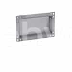 O cutie metalică dreptunghiulară Capac cu orificiu de ventilație.