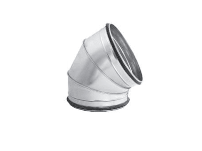 Cot 45 grad D250 este un cot Spiro galvanizat cu un unghi de 45 de grade, proiectat pentru conectarea conductelor în sistemele de ventilație sau HVAC.