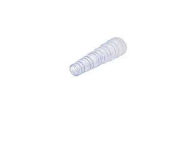 Un tub de plastic cu racord Niplu redus condens 16/20mm pe fond alb.