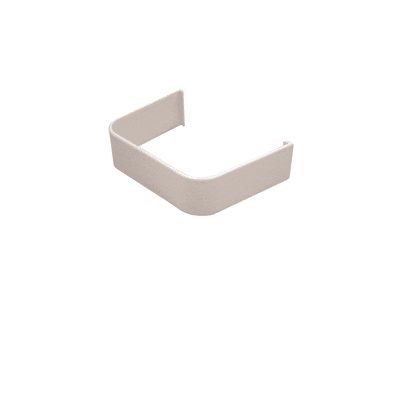 Un suport Clema imbinare canal mascare 80x60 cu aerisire pe fundal alb.
