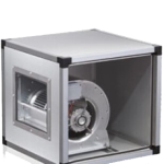 Ventilator centrifugal tip box